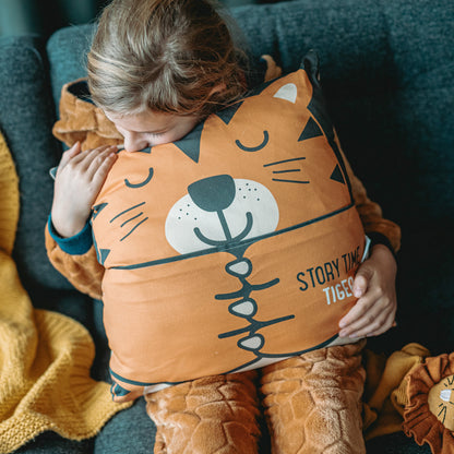 The Story Pocket Cushion - Tiger