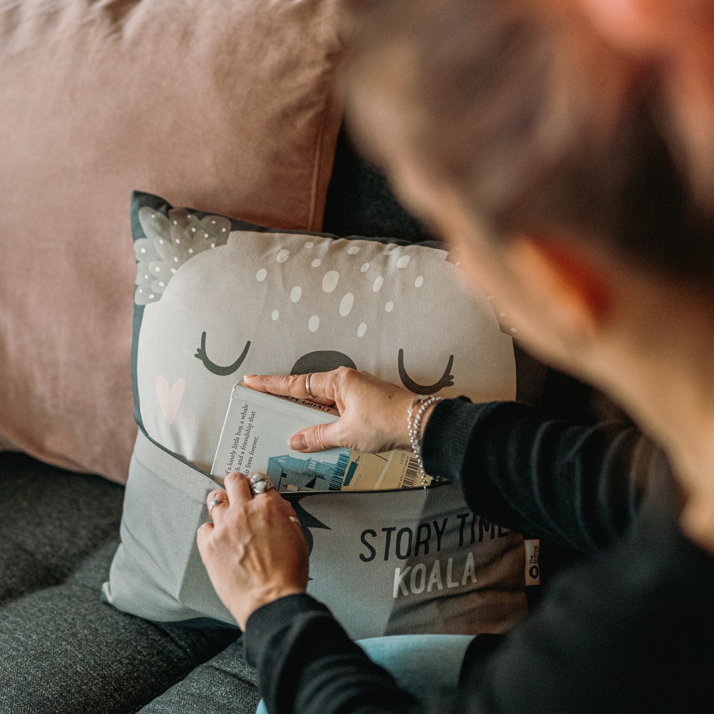 The Story Pocket Cushion - Koala