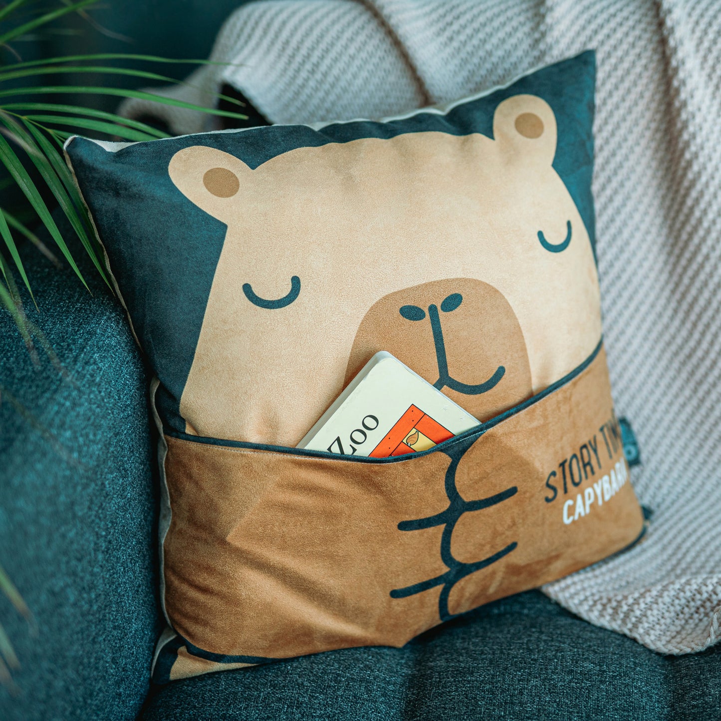 The Story Pocket Cushion - Capybara