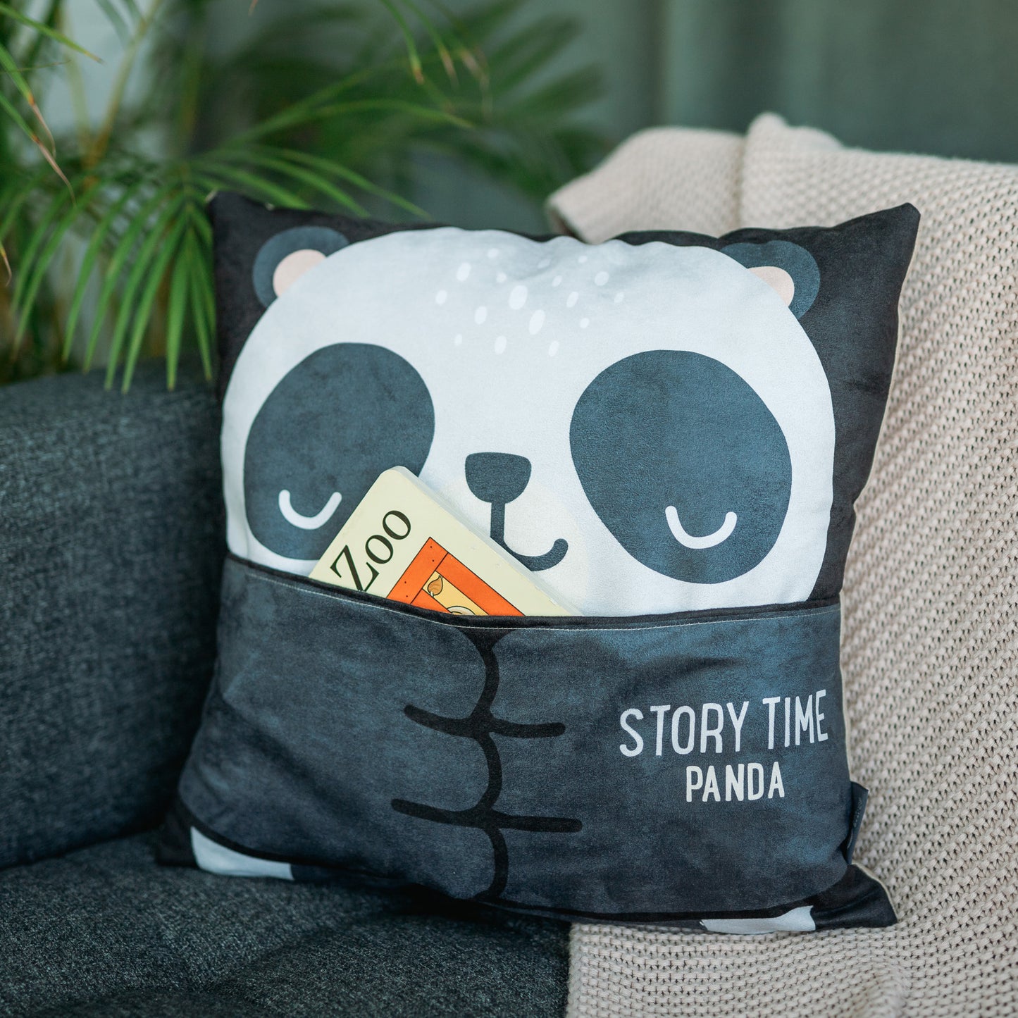 The Story Pocket Cushion - Panda