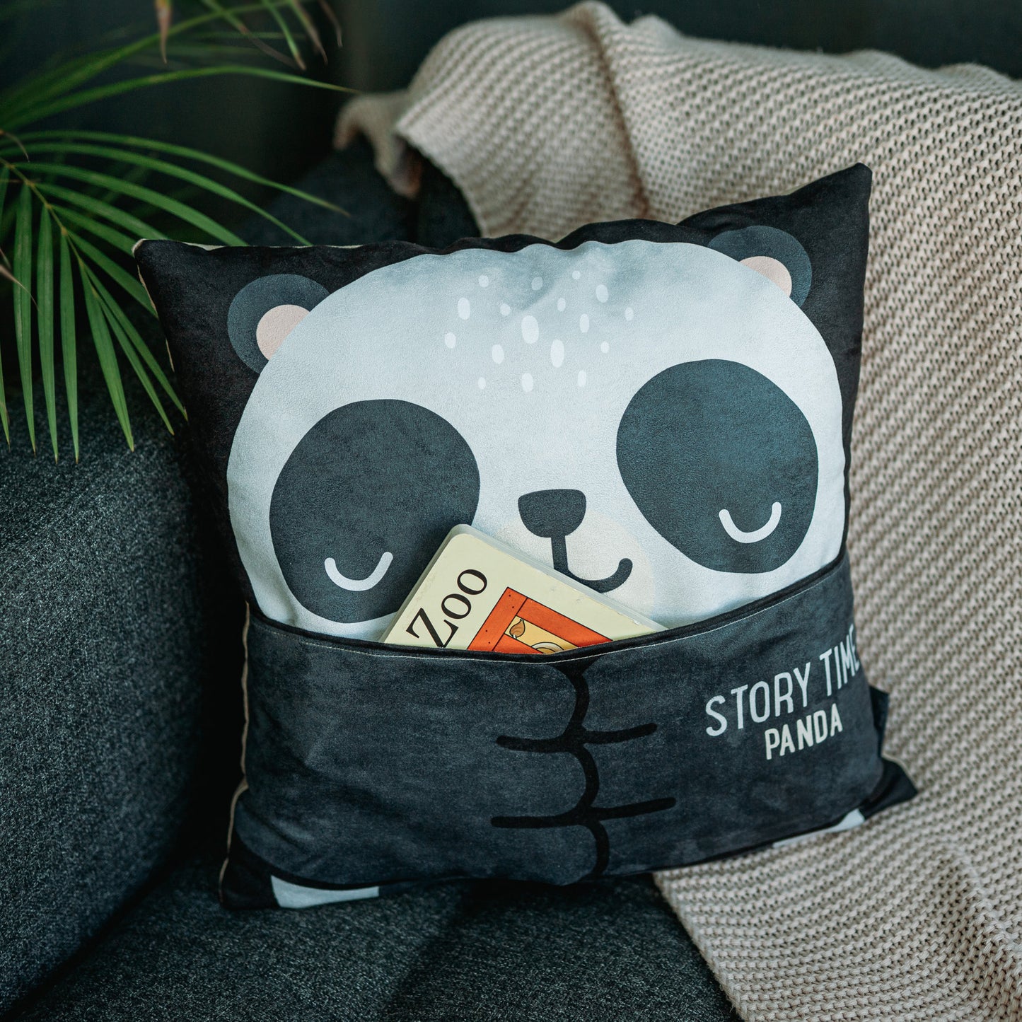 The Story Pocket Cushion - Panda