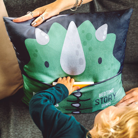 The Story Pocket Cushion - Dinosaur